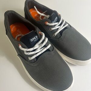 Sperry Gray Bodie Kids Boys Washable Top-Sider Sneakers Shoes